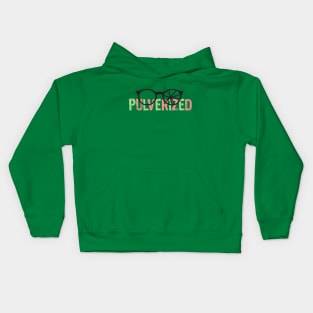 Pulverized Christmas Glasses Kids Hoodie